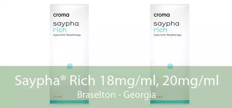 Saypha® Rich 18mg/ml, 20mg/ml Braselton - Georgia