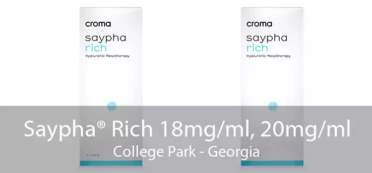 Saypha® Rich 18mg/ml, 20mg/ml College Park - Georgia