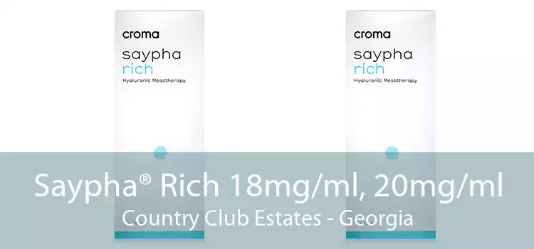 Saypha® Rich 18mg/ml, 20mg/ml Country Club Estates - Georgia