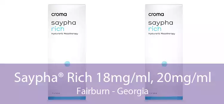 Saypha® Rich 18mg/ml, 20mg/ml Fairburn - Georgia
