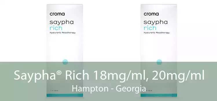 Saypha® Rich 18mg/ml, 20mg/ml Hampton - Georgia