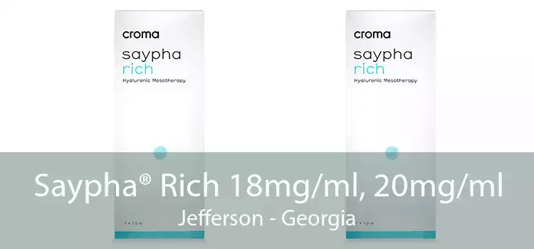 Saypha® Rich 18mg/ml, 20mg/ml Jefferson - Georgia