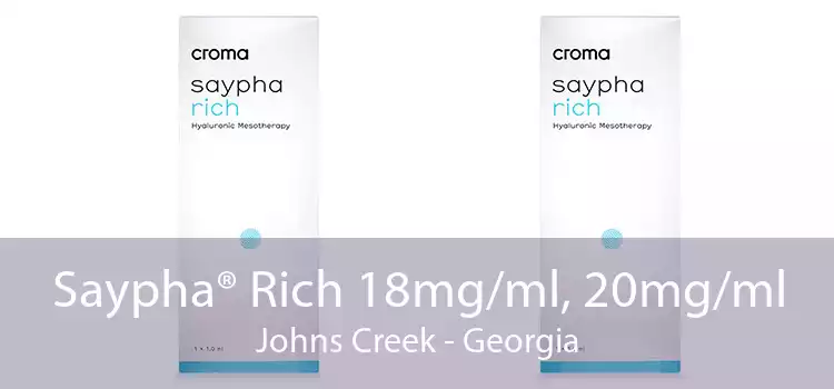 Saypha® Rich 18mg/ml, 20mg/ml Johns Creek - Georgia