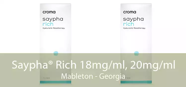 Saypha® Rich 18mg/ml, 20mg/ml Mableton - Georgia