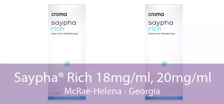 Saypha® Rich 18mg/ml, 20mg/ml McRae-Helena - Georgia