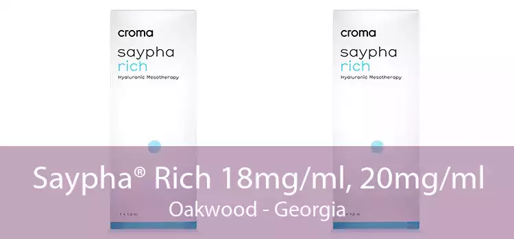 Saypha® Rich 18mg/ml, 20mg/ml Oakwood - Georgia