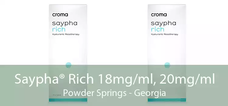 Saypha® Rich 18mg/ml, 20mg/ml Powder Springs - Georgia