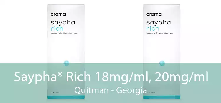 Saypha® Rich 18mg/ml, 20mg/ml Quitman - Georgia