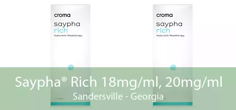 Saypha® Rich 18mg/ml, 20mg/ml Sandersville - Georgia