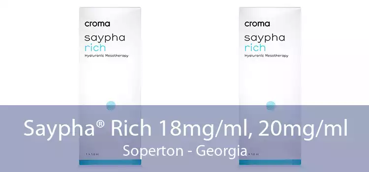 Saypha® Rich 18mg/ml, 20mg/ml Soperton - Georgia