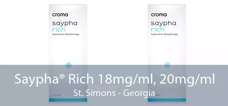 Saypha® Rich 18mg/ml, 20mg/ml St. Simons - Georgia