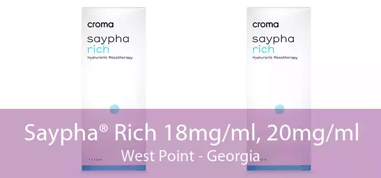 Saypha® Rich 18mg/ml, 20mg/ml West Point - Georgia