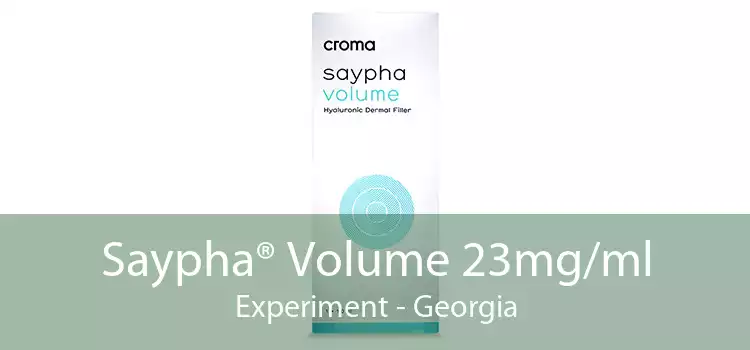 Saypha® Volume 23mg/ml Experiment - Georgia