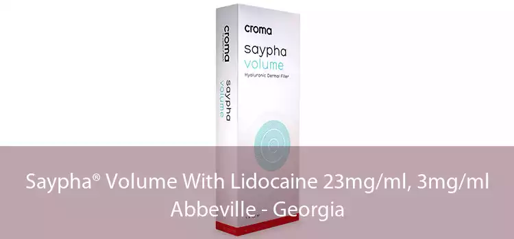 Saypha® Volume With Lidocaine 23mg/ml, 3mg/ml Abbeville - Georgia