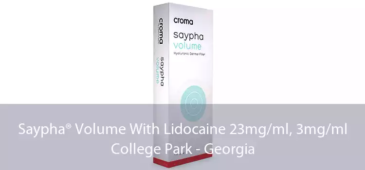 Saypha® Volume With Lidocaine 23mg/ml, 3mg/ml College Park - Georgia
