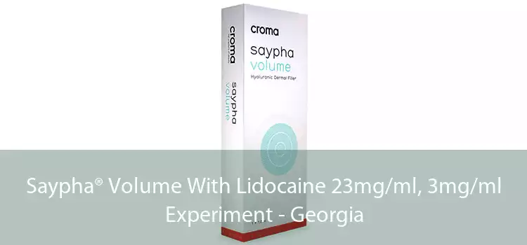 Saypha® Volume With Lidocaine 23mg/ml, 3mg/ml Experiment - Georgia