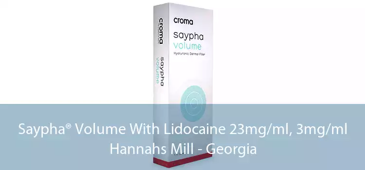 Saypha® Volume With Lidocaine 23mg/ml, 3mg/ml Hannahs Mill - Georgia