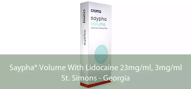 Saypha® Volume With Lidocaine 23mg/ml, 3mg/ml St. Simons - Georgia