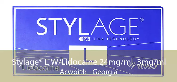 Stylage® L W/Lidocaine 24mg/ml, 3mg/ml Acworth - Georgia