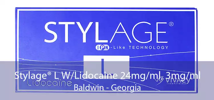 Stylage® L W/Lidocaine 24mg/ml, 3mg/ml Baldwin - Georgia