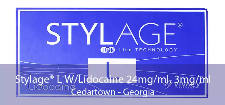 Stylage® L W/Lidocaine 24mg/ml, 3mg/ml Cedartown - Georgia