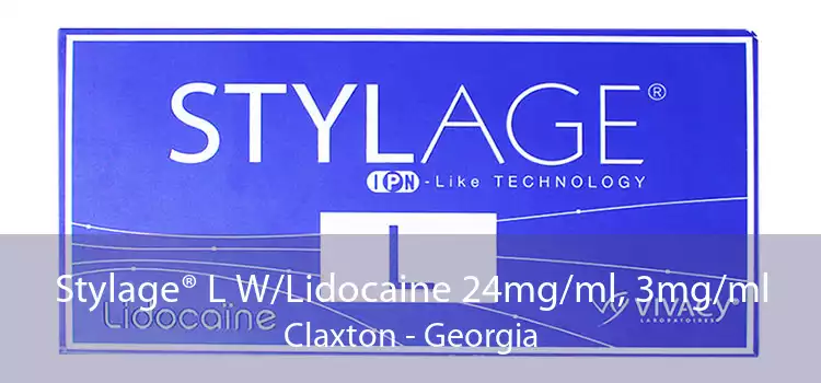 Stylage® L W/Lidocaine 24mg/ml, 3mg/ml Claxton - Georgia