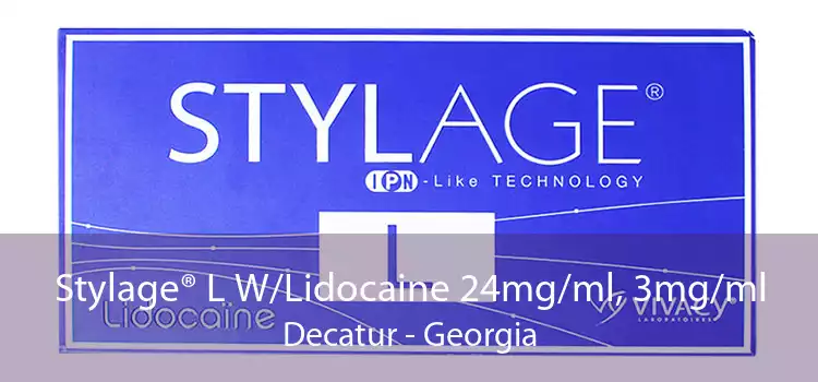 Stylage® L W/Lidocaine 24mg/ml, 3mg/ml Decatur - Georgia