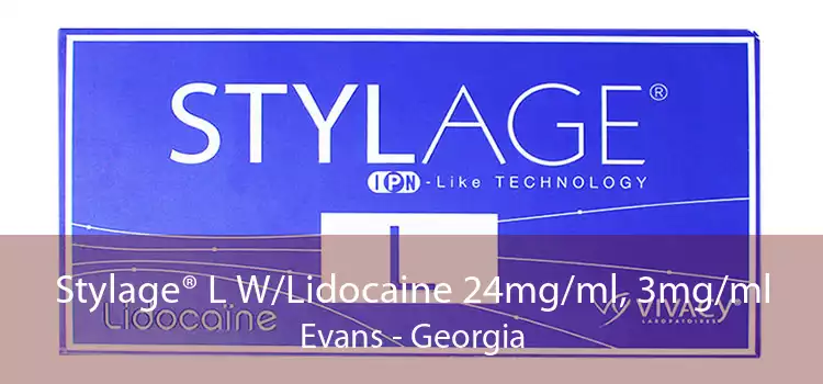 Stylage® L W/Lidocaine 24mg/ml, 3mg/ml Evans - Georgia