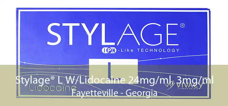 Stylage® L W/Lidocaine 24mg/ml, 3mg/ml Fayetteville - Georgia