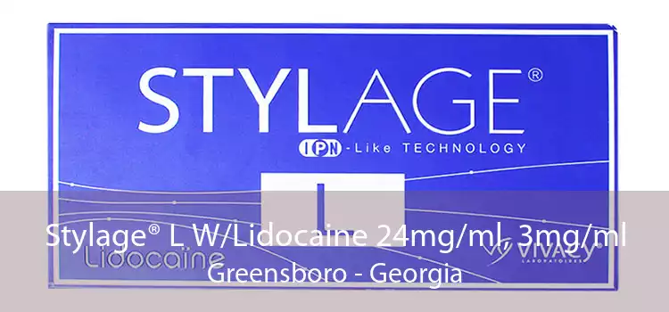 Stylage® L W/Lidocaine 24mg/ml, 3mg/ml Greensboro - Georgia