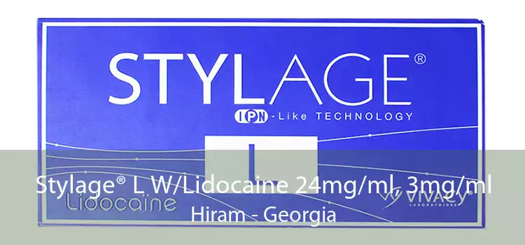 Stylage® L W/Lidocaine 24mg/ml, 3mg/ml Hiram - Georgia