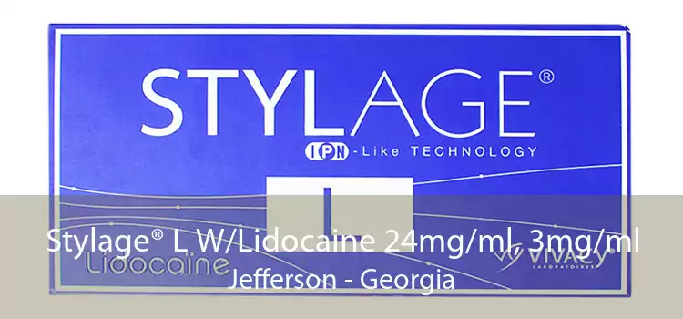 Stylage® L W/Lidocaine 24mg/ml, 3mg/ml Jefferson - Georgia