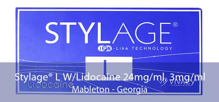 Stylage® L W/Lidocaine 24mg/ml, 3mg/ml Mableton - Georgia