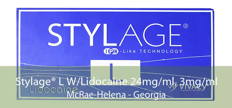 Stylage® L W/Lidocaine 24mg/ml, 3mg/ml McRae-Helena - Georgia