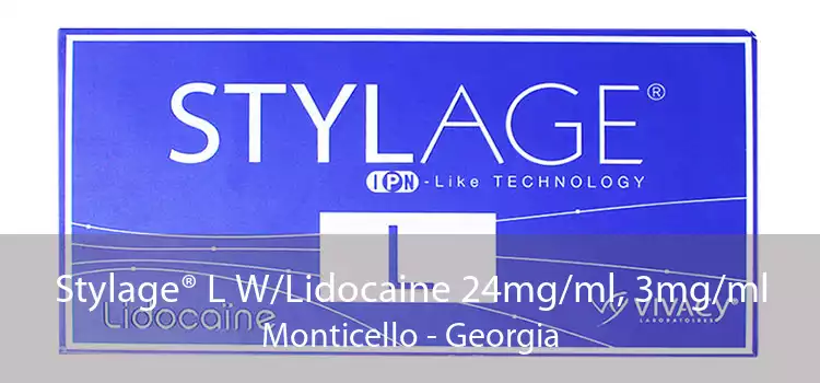 Stylage® L W/Lidocaine 24mg/ml, 3mg/ml Monticello - Georgia