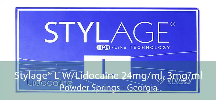 Stylage® L W/Lidocaine 24mg/ml, 3mg/ml Powder Springs - Georgia