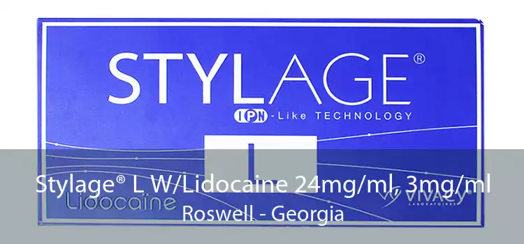 Stylage® L W/Lidocaine 24mg/ml, 3mg/ml Roswell - Georgia
