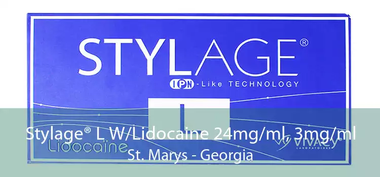 Stylage® L W/Lidocaine 24mg/ml, 3mg/ml St. Marys - Georgia