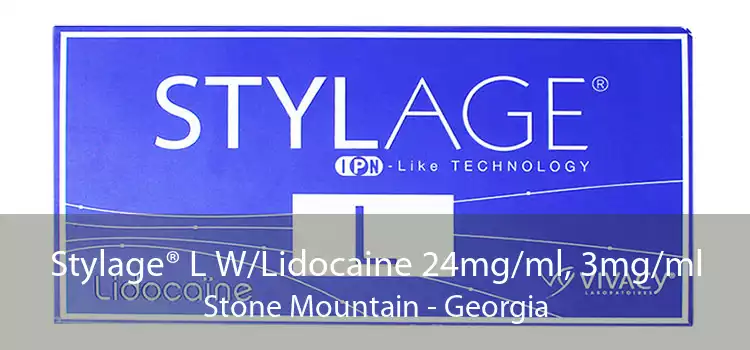 Stylage® L W/Lidocaine 24mg/ml, 3mg/ml Stone Mountain - Georgia