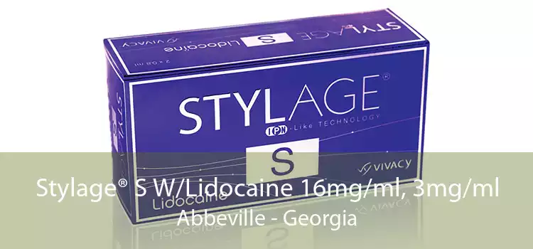 Stylage® S W/Lidocaine 16mg/ml, 3mg/ml Abbeville - Georgia