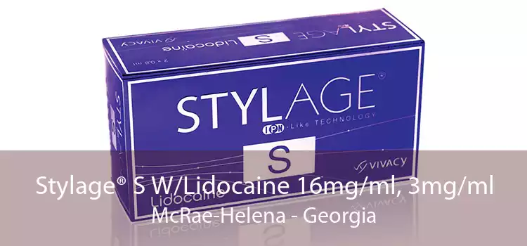 Stylage® S W/Lidocaine 16mg/ml, 3mg/ml McRae-Helena - Georgia
