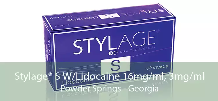Stylage® S W/Lidocaine 16mg/ml, 3mg/ml Powder Springs - Georgia