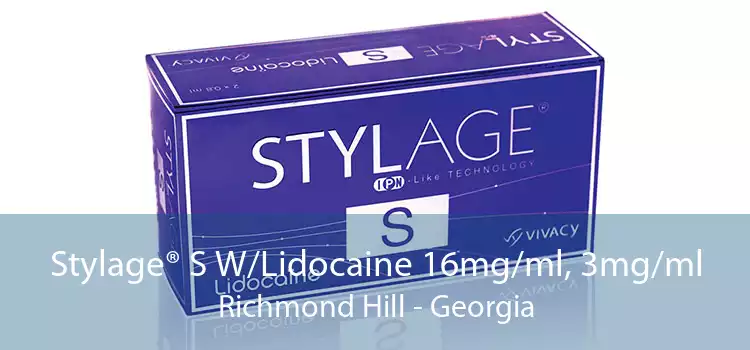 Stylage® S W/Lidocaine 16mg/ml, 3mg/ml Richmond Hill - Georgia