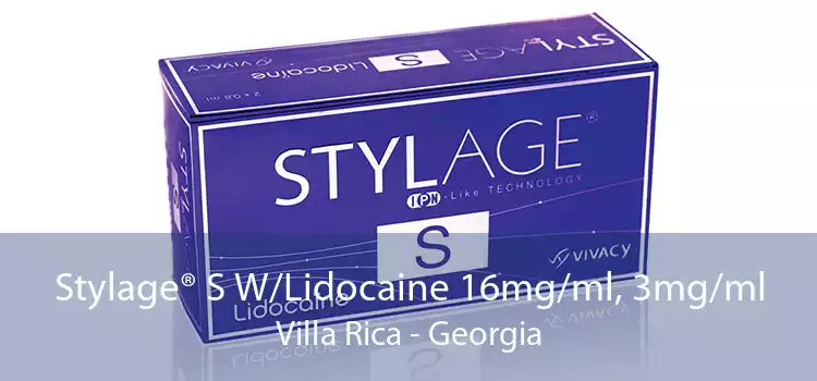 Stylage® S W/Lidocaine 16mg/ml, 3mg/ml Villa Rica - Georgia