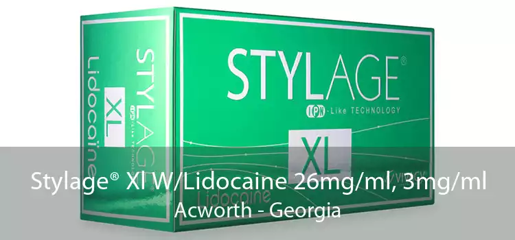 Stylage® Xl W/Lidocaine 26mg/ml, 3mg/ml Acworth - Georgia