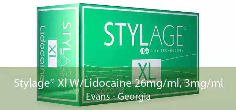 Stylage® Xl W/Lidocaine 26mg/ml, 3mg/ml Evans - Georgia