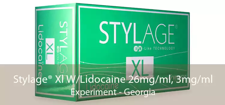 Stylage® Xl W/Lidocaine 26mg/ml, 3mg/ml Experiment - Georgia