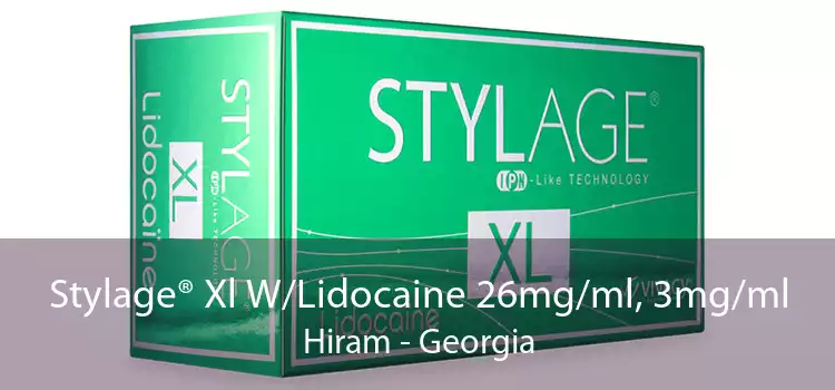 Stylage® Xl W/Lidocaine 26mg/ml, 3mg/ml Hiram - Georgia