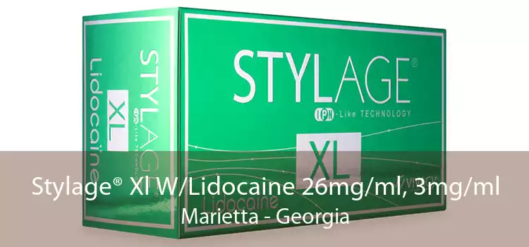 Stylage® Xl W/Lidocaine 26mg/ml, 3mg/ml Marietta - Georgia
