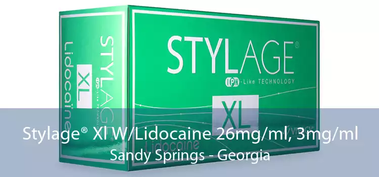 Stylage® Xl W/Lidocaine 26mg/ml, 3mg/ml Sandy Springs - Georgia